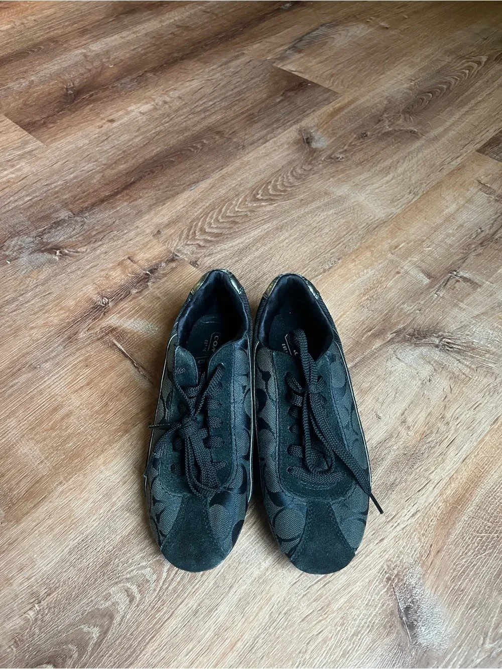 Coach Black Signature Logo Sneakers